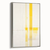 Modern Electric Abstract Lines - Minimalist Yellow Geometric Wall Decor