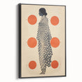 Modern Electric Wall Art - Abstract Silhouette with Vibrant Orange Accents