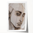 Abstract Electric Portrait - Modern Geometric Art for Contemporary Decor