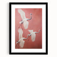 Elegant Electric Cranes Art – Modern Vibrant Electric Wall Canvas Decor
