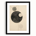 Minimalist Geometric Electric Art - Abstract Circles Canvas Decor
