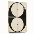 Symmetrical Minimalist Art - Black and White Geometric Canvas Decor