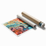 Vibrant Electric Abstract Art Canvas – Modern Electric Wall Decor