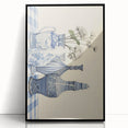 Elegant Electric Art Canvas – Modern Blue Vase Electric Wall Decor