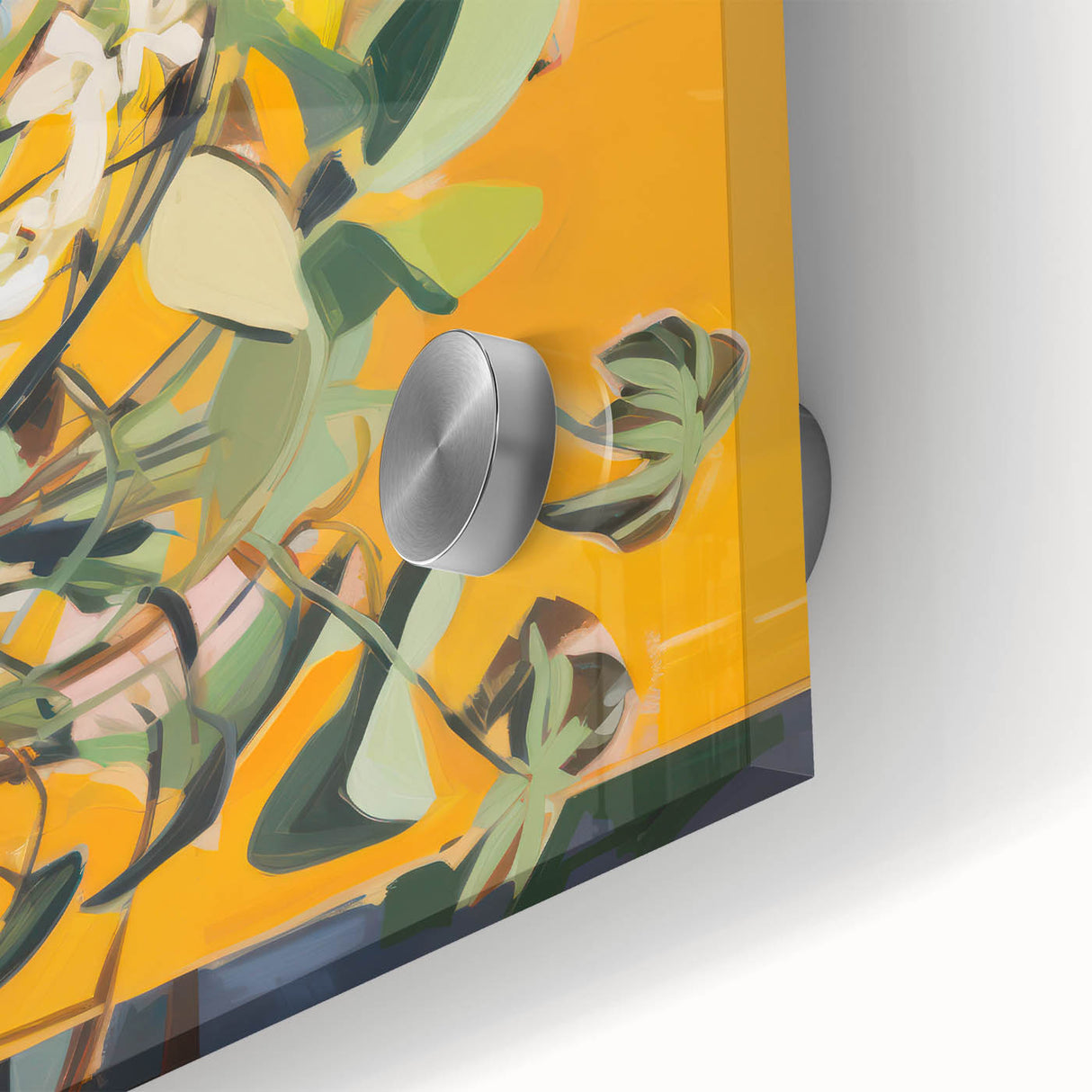 Vibrant Floral Electric Art Canvas – Energetic Abstract Wall Decor