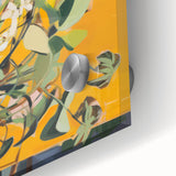Vibrant Floral Electric Art Canvas – Energetic Abstract Wall Decor