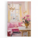 Elegant Pastel Interior Electric Art Canvas – Classic Room Decor