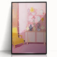 Electric Wall Art - Modern Vibrant Decor with Abstract Vase Display