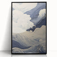 Electric Wave Wall Art - Modern Vibrant Decor with Oceanic Abstract Design