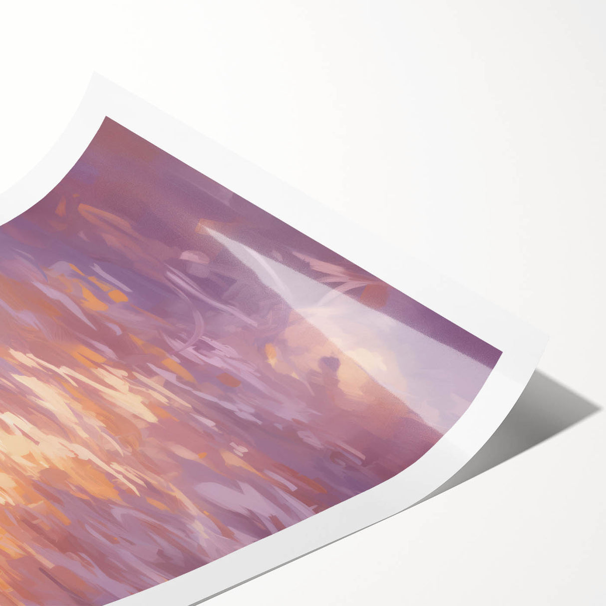 Serene Electric Sunset Art – Modern Vibrant Electric Wall Canvas Decor