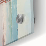 Electric Coastal Wall Art - Serene Beach Scene with Modern Pastel Tones