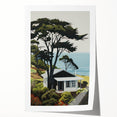 Electric Wall Art | Vibrant Hillside Cabin Modern Electric Art Canvas