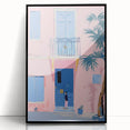 Electric Wall Art | Vibrant Pink & Blue Modern Electric House Art Canvas