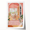 Electric Wall Art | Vibrant Dining Room Scene Modern Electric Art Canvas