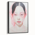 Electric Wall Art | Vibrant Abstract Portrait Modern Electric Art Canvas
