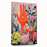 Electric Wall Art | Vibrant Botanical Hand Design Modern Electric Art