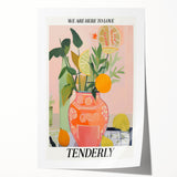 Vibrant Electric Wall Art: Modern Floral Electric Art Canvas Print