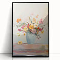 Electric Floral Wall Art: Vibrant Flower Bouquet in Modern Electric Decor