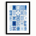 Electric Tile Wall Art: Blue Geometric Patterns in Modern Electric Decor