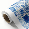 Electric Tile Wall Art: Blue Geometric Patterns in Modern Electric Decor