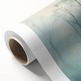 Electric Forest Wall Art: Serene Misty Landscape in Modern Decor