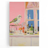 Electric Wall Art with Vibrant Parrot Design | Abstract Electric Decor