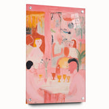 Abstract Electric Art with Dynamic Figures | Vibrant Modern Wall Decor
