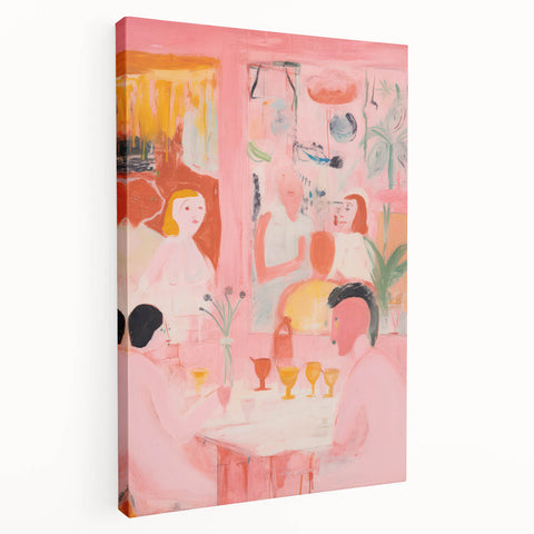 Abstract Electric Art with Dynamic Figures | Vibrant Modern Wall Decor