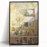 Electric Wall Art with Vibrant Plant Life | Modern Abstract Decor