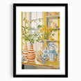 Electric Floral Still Life Wall Art with Vases | Vibrant Modern Decor