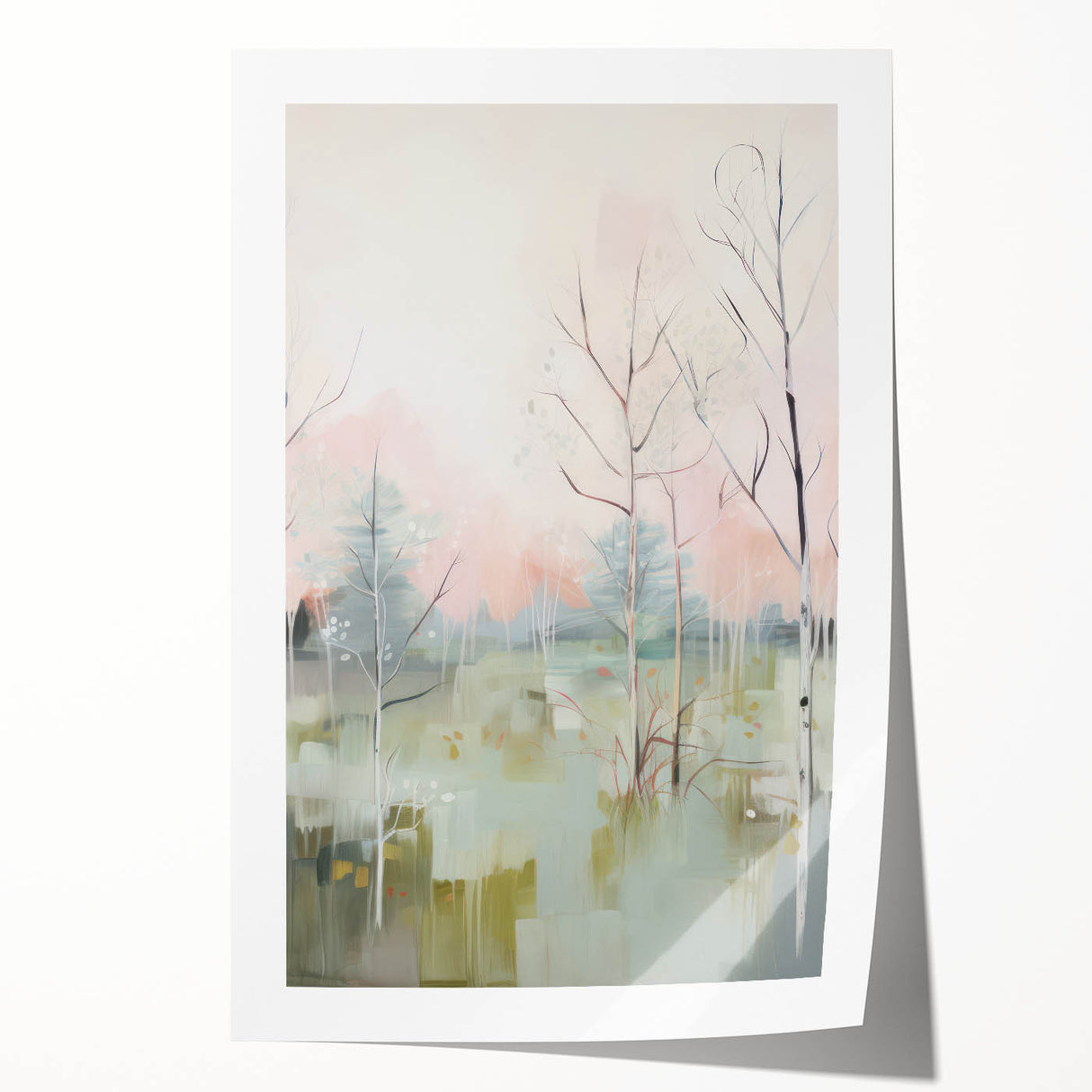 Electric Forest Landscape Wall Art | Serene Nature-Inspired Decor