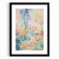 Electric Floral Pathway Canvas - Vibrant Abstract Wall Art Decor