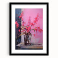 Abstract Electric Floral Wall Art – Vibrant Electric Art Canvas Print