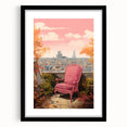 Electric Parisian Balcony Wall Art – Vibrant Electric Decor Canvas