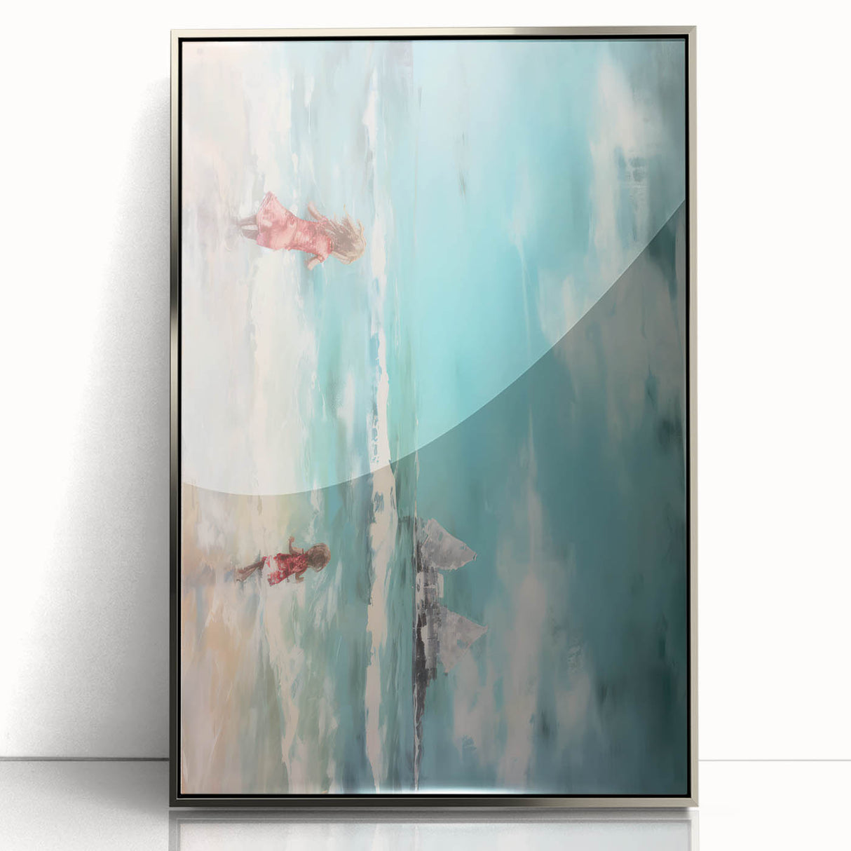 Vibrant Electric Beach Scene – Modern Electric Wall Art Canvas Print