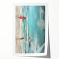 Vibrant Electric Beach Scene – Modern Electric Wall Art Canvas Print
