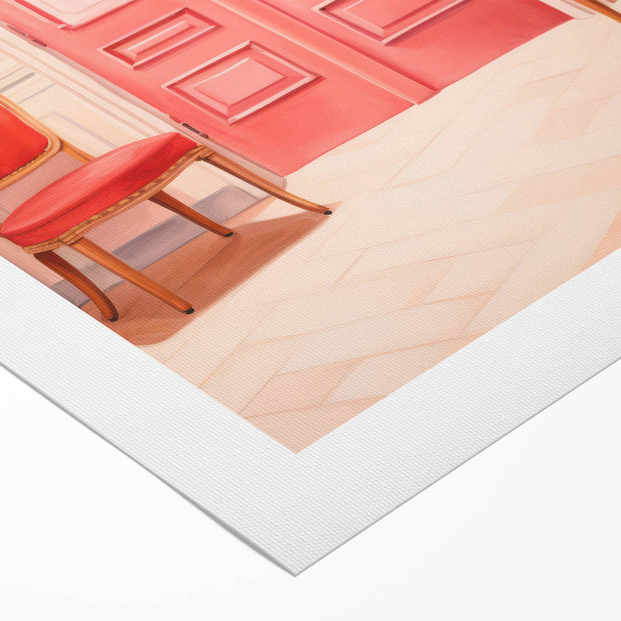 Elegant Electric Pink Room Art – Modern Electric Wall Art Canvas Print