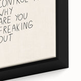 Minimalist Electric Control Quote Art – Modern Electric Wall Art Canvas