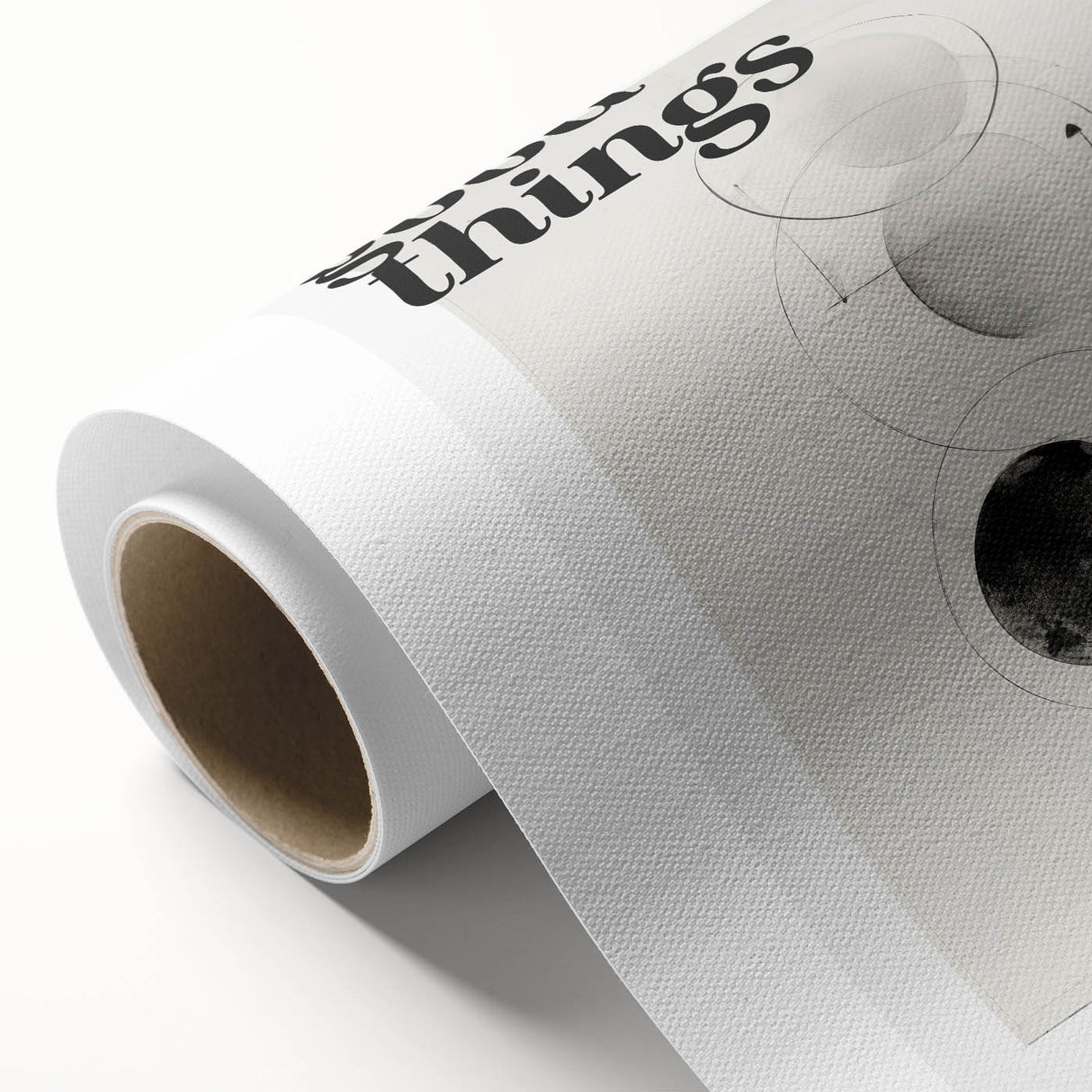 Electric Wall Art: Good Things Take Time Typography with Abstract Design