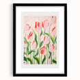 Abstract Electric Tulips Canvas - Modern Floral Vibrant Wall Art Decor