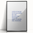Electric Wall Art: 'Feel Your Soul' Motivational Typography Print