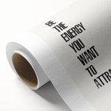 "Electric Wall Art: Motivational 'Be the Energy' Typography Print"