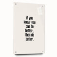 Electric Wall Art: Motivational 'Do Better' Typography for Inspiration