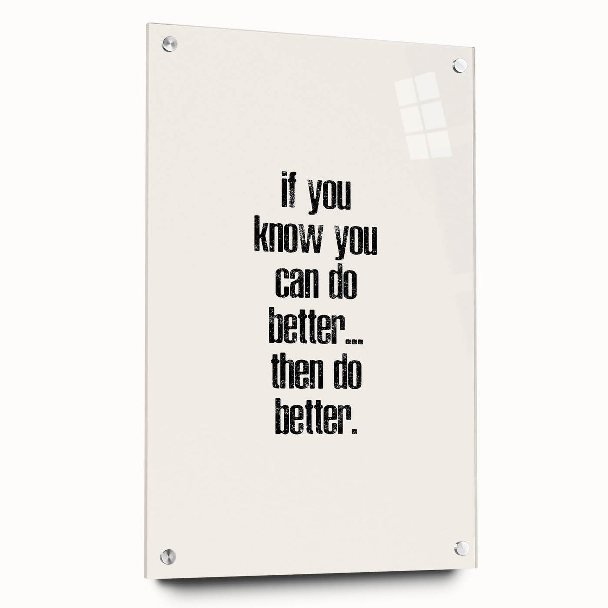 Electric Wall Art: Motivational 'Do Better' Typography for Inspiration