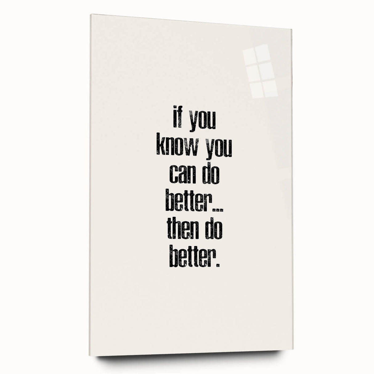 Electric Wall Art: Motivational 'Do Better' Typography for Inspiration