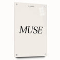 Electric Wall Art: 'Be Your Own Muse' Minimalist Motivational Print