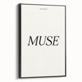 Electric Wall Art: 'Be Your Own Muse' Minimalist Motivational Print
