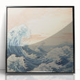 Electric Ocean Waves Wall Art – Abstract Vibrant Electric Art Print