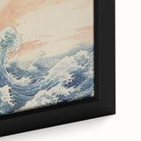Electric Ocean Waves Wall Art – Abstract Vibrant Electric Art Print