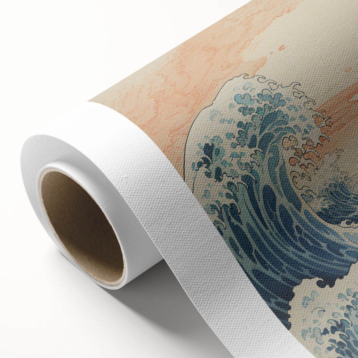 Electric Ocean Waves Wall Art – Abstract Vibrant Electric Art Print
